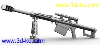 一把重狙模型，没有光滑的图片