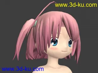 3D打印模型虹原茵可(虹原いんく)身体素模修改 max9 +OBJ的图片