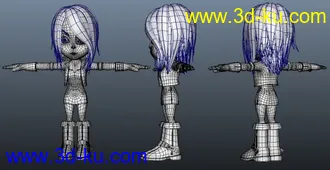 回合制网络游戏 大富翁online  女杀手模型的图片