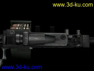 3D打印模型加装榴弹发射器的M249，绝对有细节！的图片