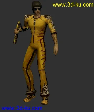 3D打印模型李小龙   霸气侧漏{贴图+十四组动作}的图片