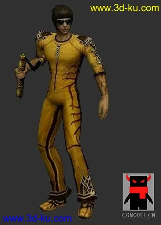 3D打印模型李小龙   霸气侧漏{贴图+十四组动作}的图片