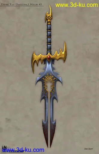 3D打印模型一把剑的图片