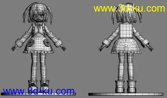 3D打印模型虹原茵可(修改)完全版 MAX9+OBJ的图片