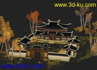 3D打印模型创世西游的一个驿站的图片