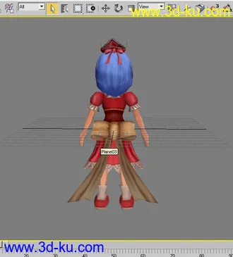 3D打印模型可爱卡通MM的图片