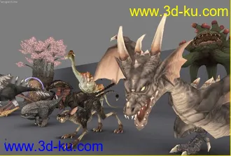 3D打印模型某3d游戏所有npc—很值得下载的图片