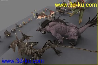 3D打印模型某3d游戏所有npc—很值得下载的图片