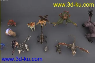 3D打印模型某3d游戏所有npc—很值得下载的图片