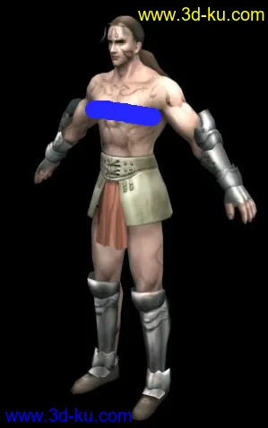 3D打印模型男性游戏角色的图片