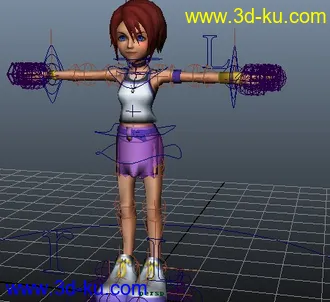 3D打印模型卡通人物带绑定的的图片