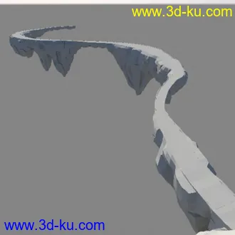 3D打印模型崎岖山路的图片