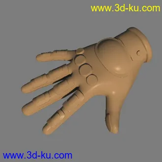 3D打印模型手套 带UV的图片