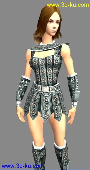 3D打印模型女战士的图片