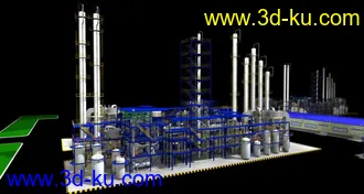 3D打印模型化工厂的图片