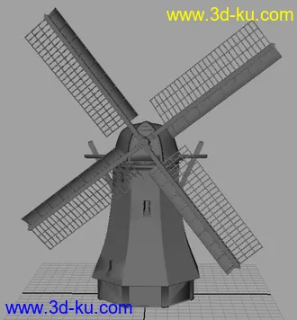3D打印模型荷兰大风车的图片