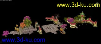 3D打印模型某3D网络游戏场景角色----------第一弹的图片