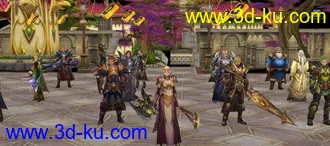 3D打印模型某3D网络游戏场景角色----------第一弹的图片