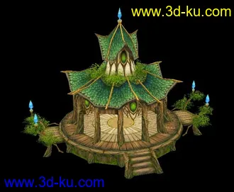 3D打印模型某3D网络游戏场景角色----------第一弹的图片