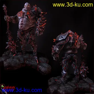 3D打印模型Dominance War2（全球游戏美术大赛）第一名ZBrush原始工程文件。的图片