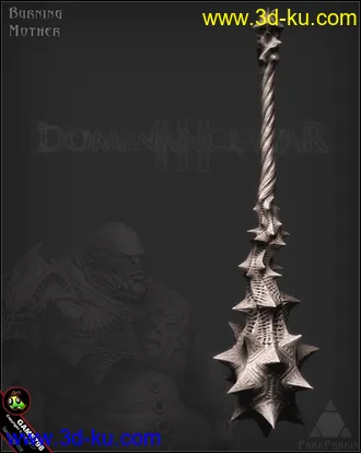 3D打印模型Dominance War2（全球游戏美术大赛）第一名ZBrush原始工程文件。的图片