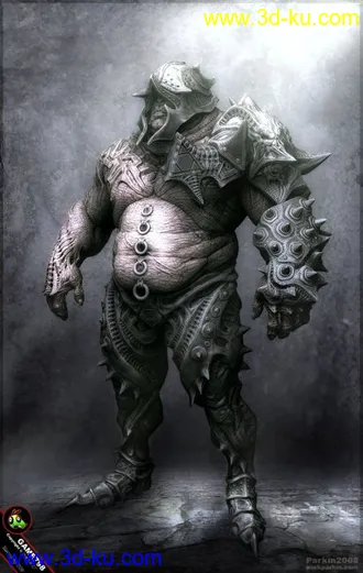 3D打印模型Dominance War2（全球游戏美术大赛）第一名ZBrush原始工程文件。的图片