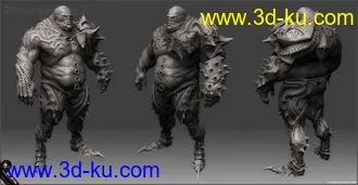 3D打印模型Dominance War2（全球游戏美术大赛）第一名ZBrush原始工程文件。的图片