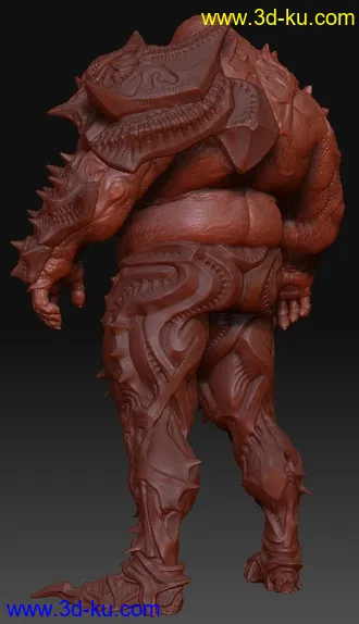 3D打印模型Dominance War2（全球游戏美术大赛）第一名ZBrush原始工程文件。的图片