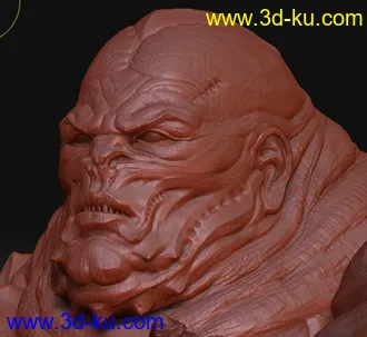 3D打印模型Dominance War2（全球游戏美术大赛）第一名ZBrush原始工程文件。的图片