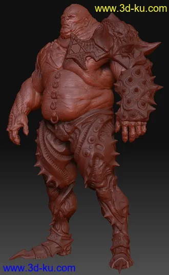 3D打印模型Dominance War2（全球游戏美术大赛）第一名ZBrush原始工程文件。的图片