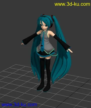 初音三组模型，带表情。的图片4