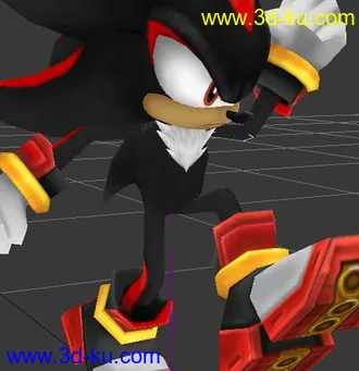 3D打印模型Shadow - Sonic 影子刺猬的图片