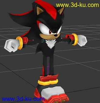3D打印模型Shadow - Sonic 影子刺猬的图片