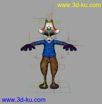 3D打印模型may绑定的狐狸的图片