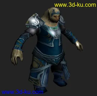 网游原创模型-熊人的图片