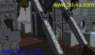 3D打印模型巨型汽艇，内外完整，其实是一个完整的关卡，里边可以走的。的图片