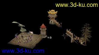 3D打印模型某3D网络游戏场景角色----------第二波的图片