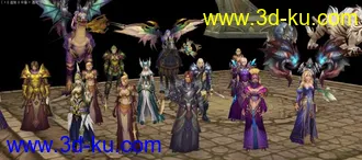 3D打印模型某3D网络游戏场景角色----------第二波的图片