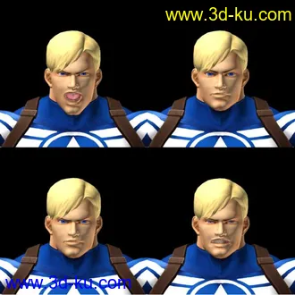 3D打印模型X360：漫画英雄VS Capcom 3@美国队长的图片