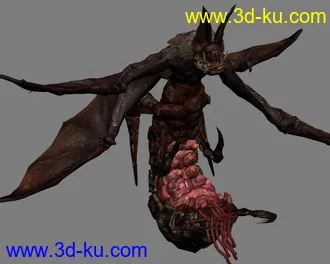 3D打印模型没见过蝙蝠，更没见过这么大的，居然又这么恶心，真恶心。的图片