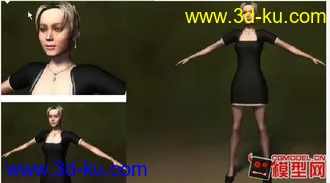 3D打印模型细致女人体的图片