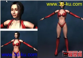 3D打印模型细致女人体的图片
