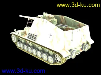 3D打印模型二战系列-max格式德国trzmie炮车的图片