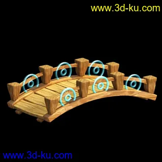 3D打印模型卡通木桥的图片