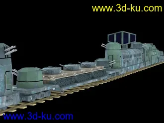 3D打印模型二战系列-max格式德国战斗列车g的图片