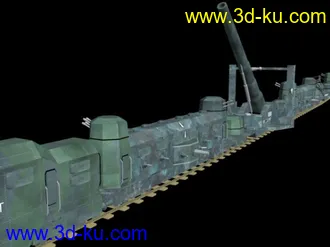 3D打印模型二战系列-max格式德国战斗列车g的图片