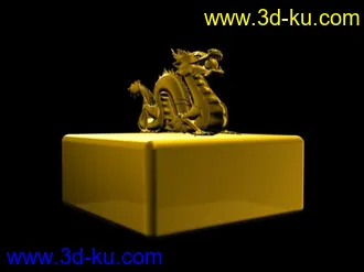3D打印模型龙印章的图片