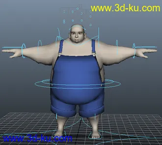 3D打印模型一个略有喜感的大胖子！的图片