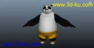3D打印模型功夫熊猫阿宝的图片