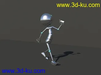 3D打印模型渲染人夸张走的图片